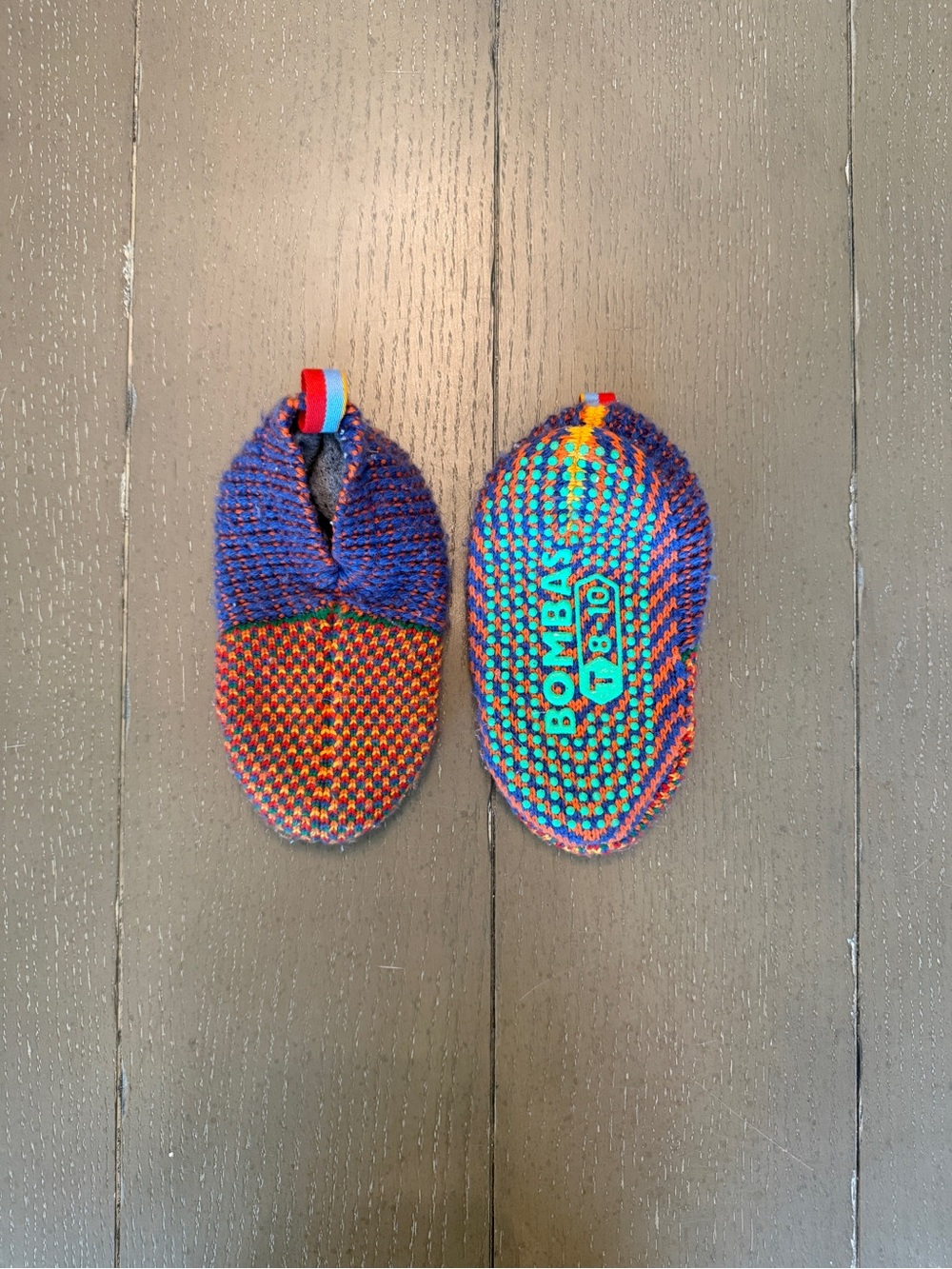 Bombas Toddler Boy, Girl, Unisex Cozy Wool Gripper Slippers • Size 8T-10T